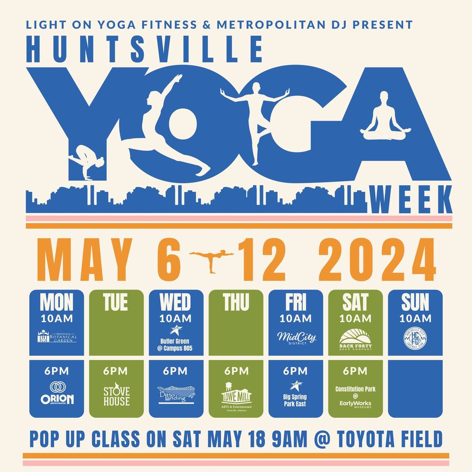 Huntsville Yoga Week at Ditto Landing 05/08/2024